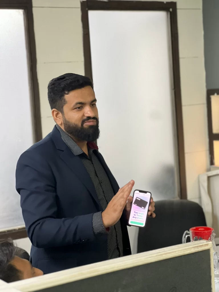 Mr. Umair imparting UI/UX wisdom